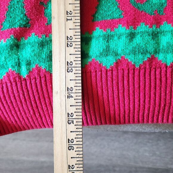 Alex Stevens Dinosaur Fair Isle Holiday Ugly Christmas Sweater Unisex Small - Picture 9 of 9